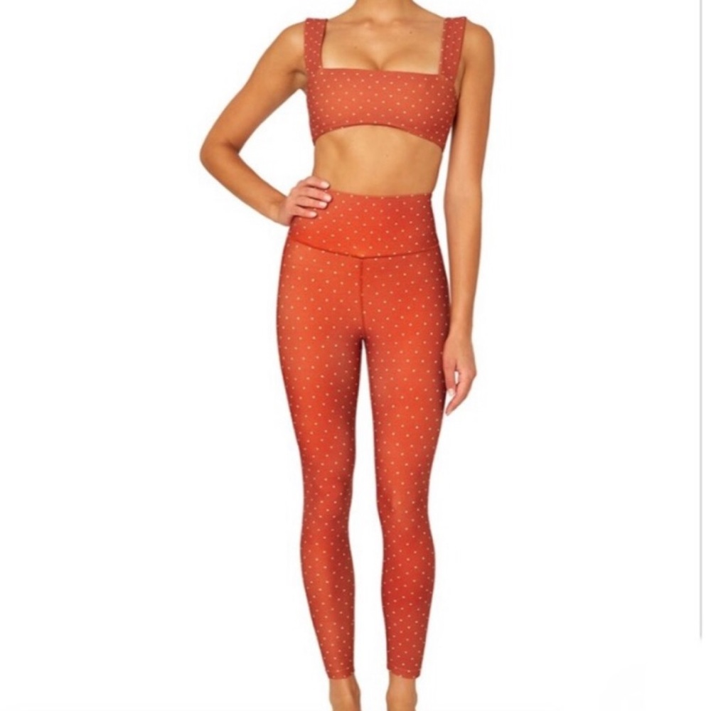 WeWoreWhat Anthropologie Polka Dot High-Rise Leggings